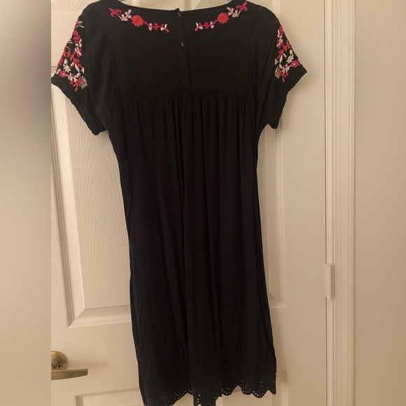 Embroidered Little Black Dress - Picture 4 of 7